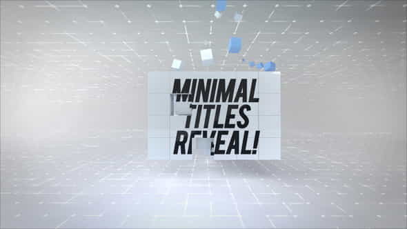 Corporate Cubes Titles Reveal - VideoHive 27668446