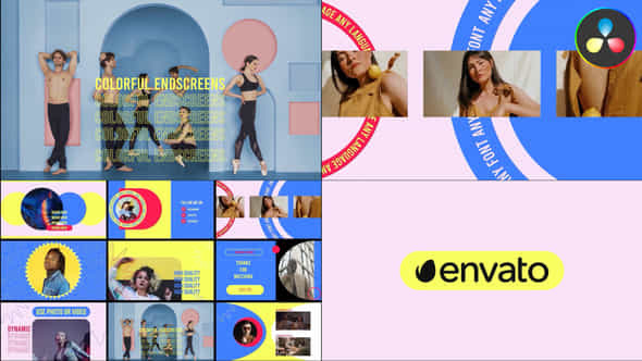 Colorful Endscreens for - VideoHive 44143225