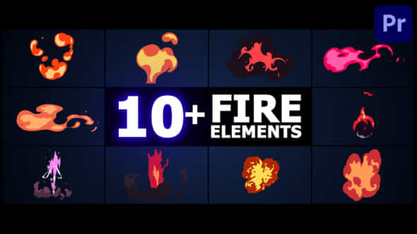 Fire Elements Premiere Pro Mogrt - VideoHive 50252809