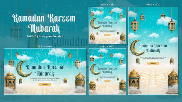 Ramadan Intro Eid Opener Instagram Version - VideoHive 56941334