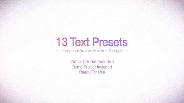 Text Presets Pack - VideoHive 1255392