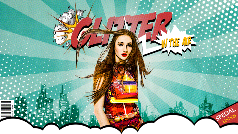 glitter in the air