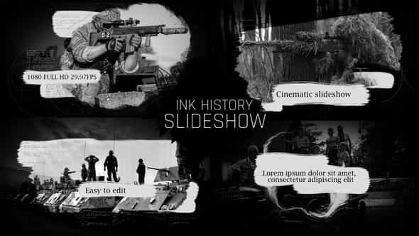 Ink History Slideshow - VideoHive 22396142