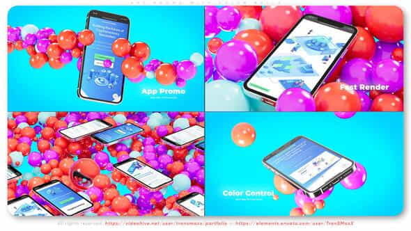 App Promo With Color Balls - VideoHive 37063612