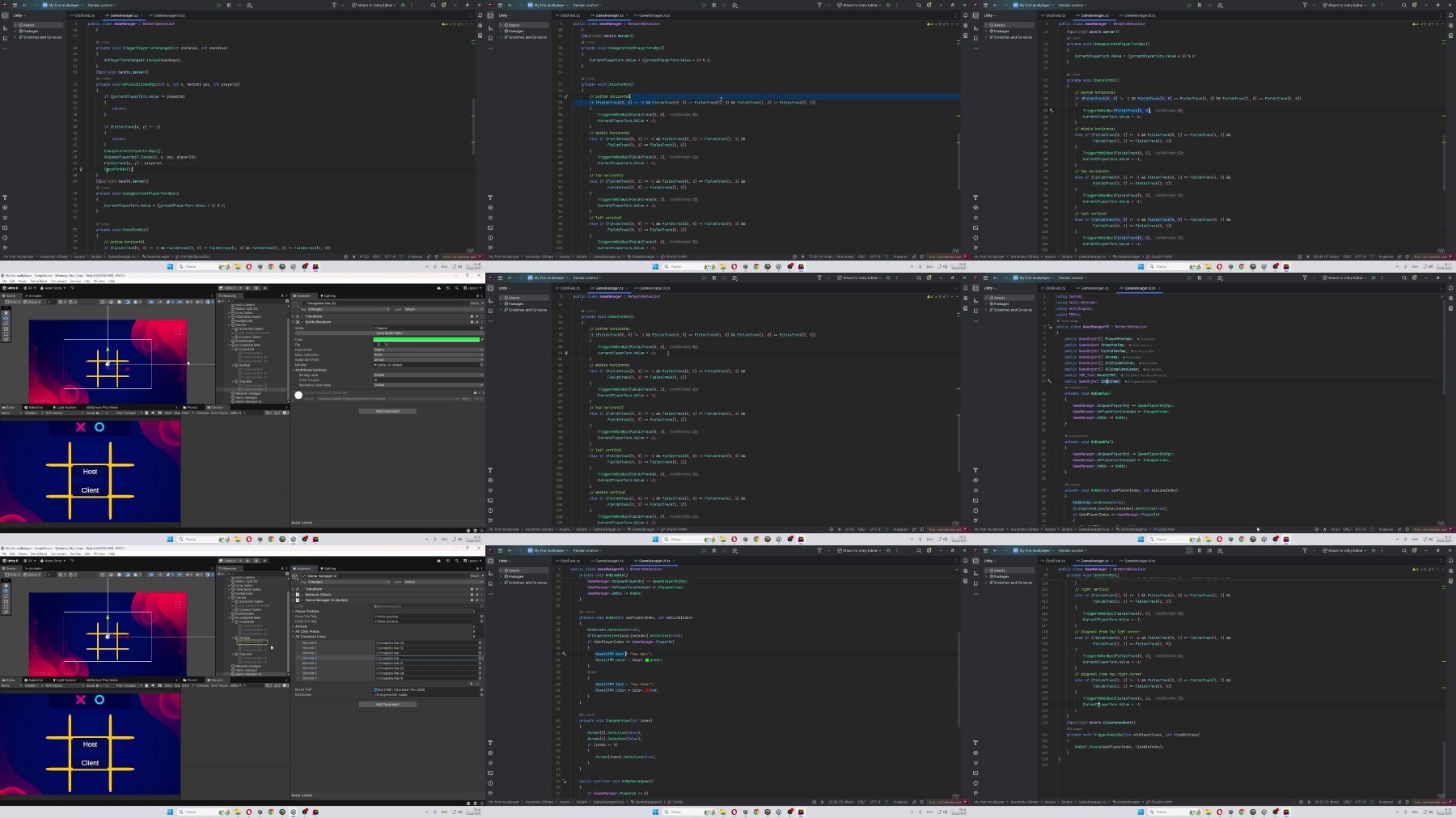 0YzxSsRD o - Unity Tic-Tac-Toe Multiplayer Netcode For Gameobjects