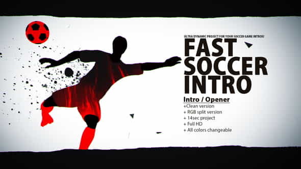 Fast Soccer Intro - VideoHive 22934416