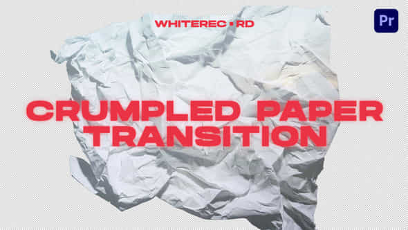 Crumpled Paper Transitions Premiere Pro - VideoHive 50693975