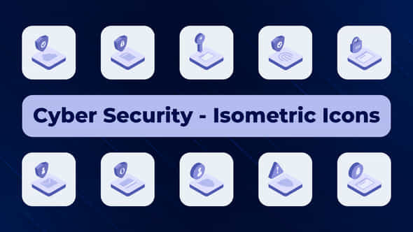 Cyber Security Isometric Icons - VideoHive 50877561