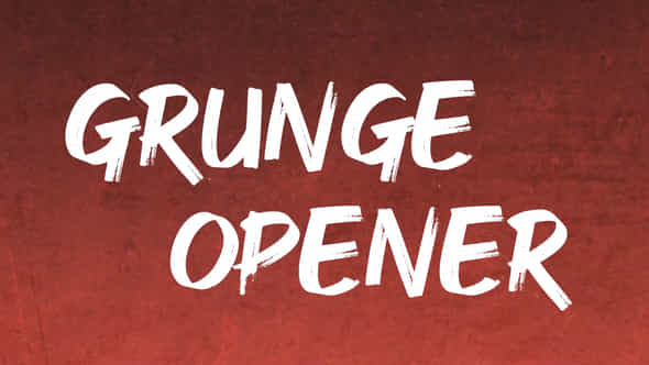Grunge Opener - VideoHive 45656605