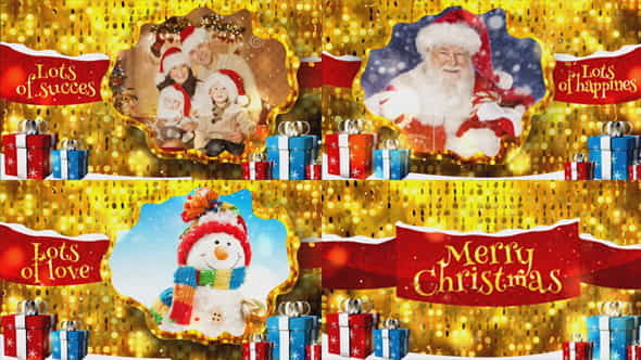 Merry Christmas Gold - VideoHive 18949668