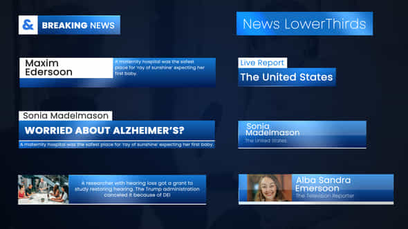 News Lowerthirds - VideoHive 59207590