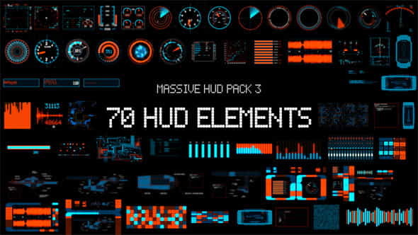 Massive HUD Pack 3 - VideoHive 8070978