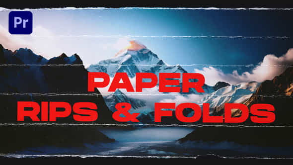 Paper Rips Folds Transitions Premiere Pro - VideoHive 48732090