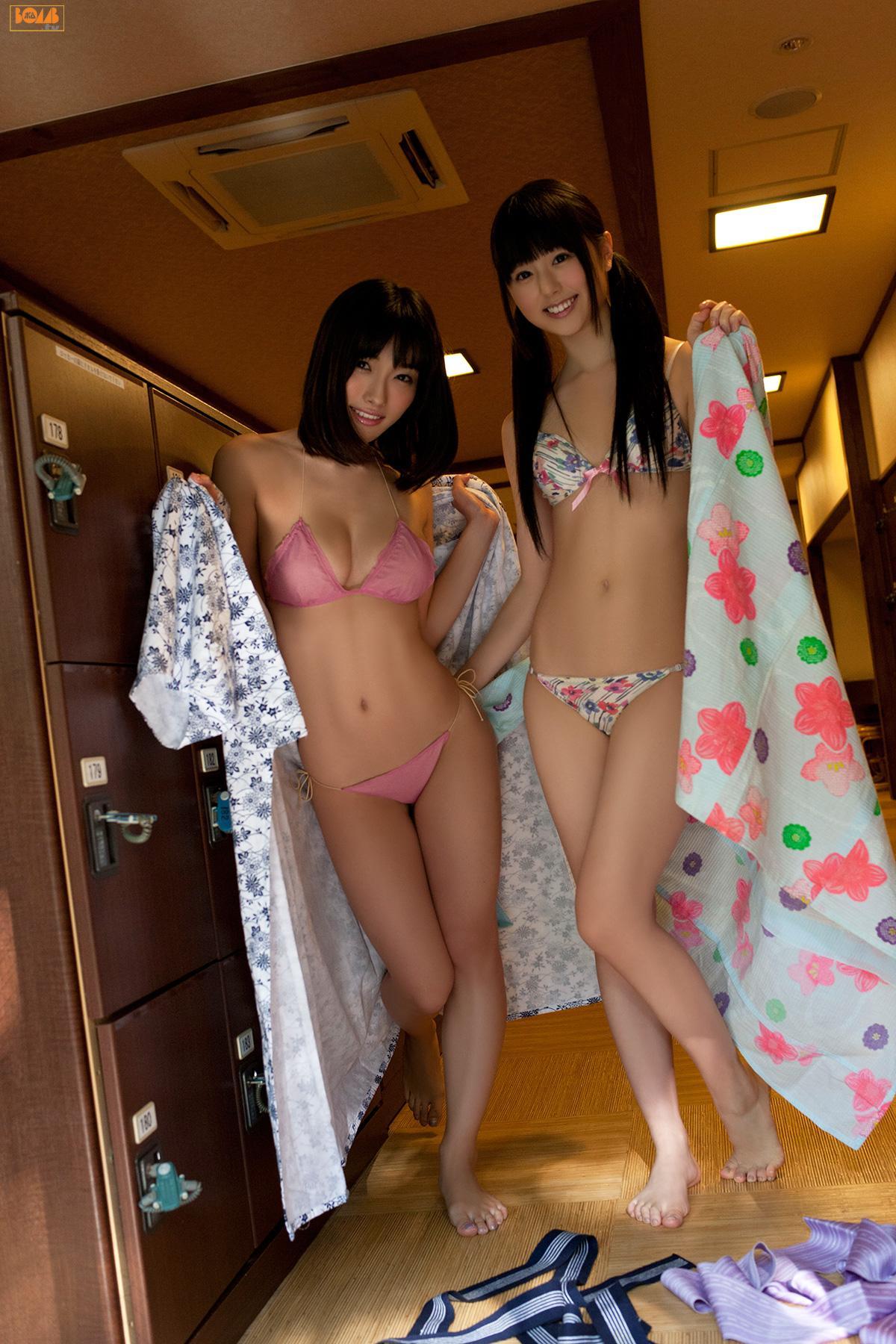 栗田恵美×今野杏南《温泉游》 写真集 [Bomb.TV] 2012年12月号(39)