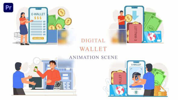 Digital Online Wallet - VideoHive 43419811