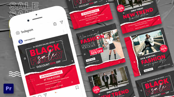Black Friday Sale Banners Template - VideoHive 40902975