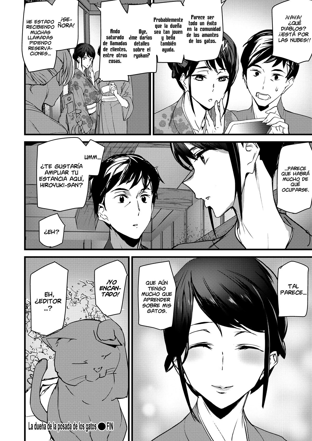 [Ashiomi Masato] Neko Onsen no Wakaokami  La dueña de la posada de los gatos (COMIC Kairakuten 2020-04) [Spanish] [Gokiburi + NicoNii Scans] [Digital