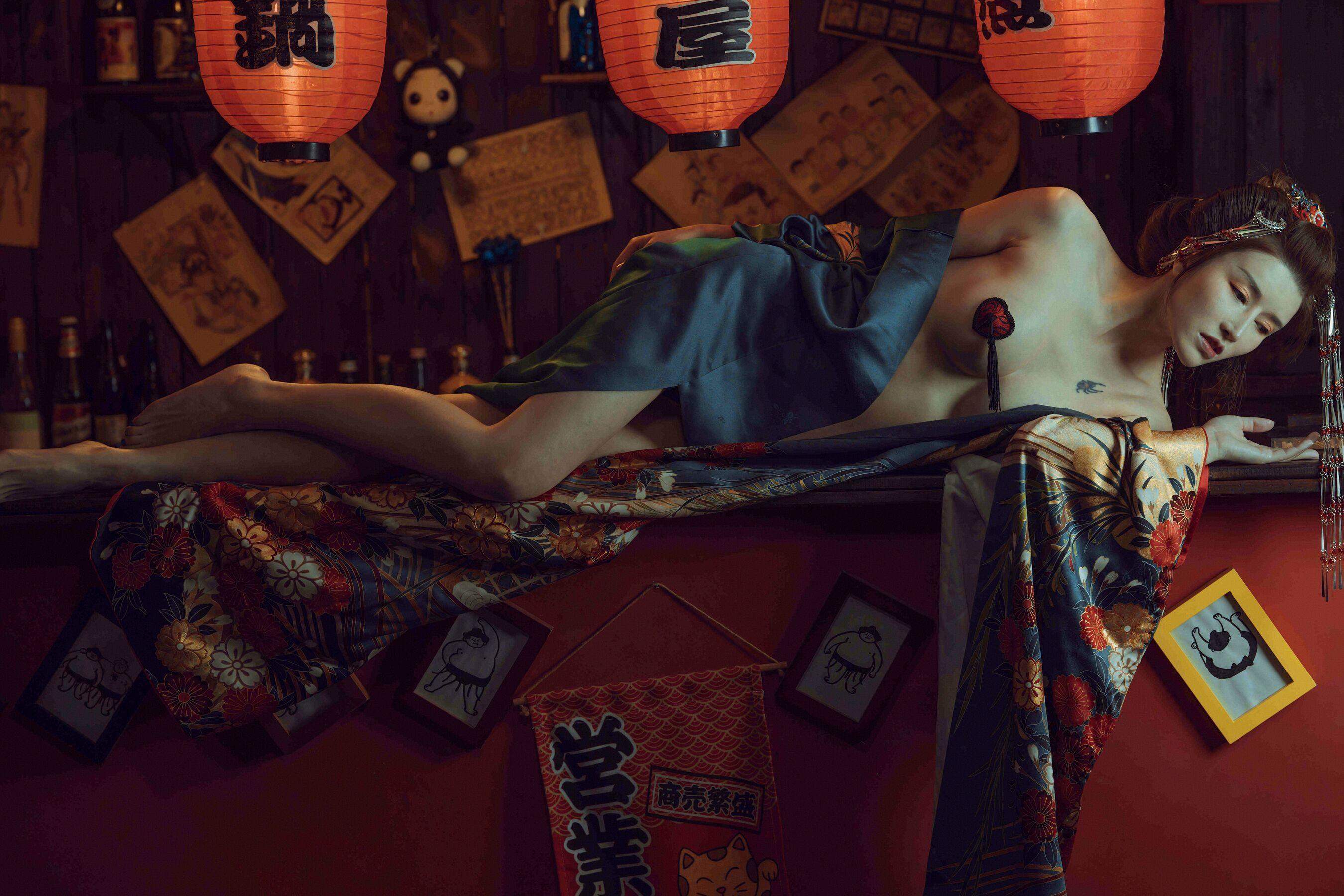 未分类性感写真 鹿八岁《酒醉的和服少女》(10)