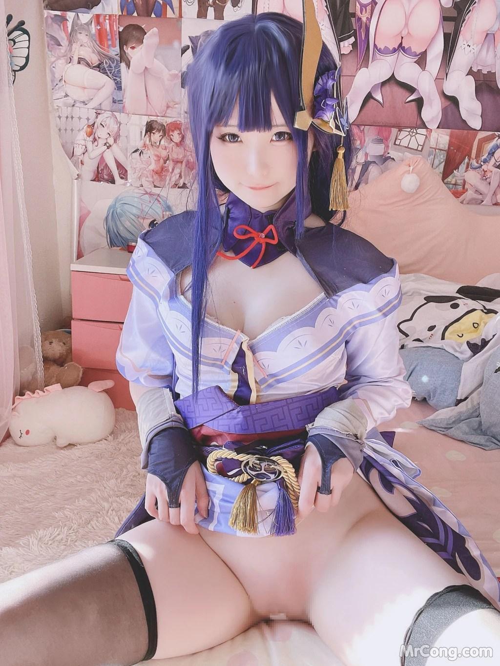Coser@习呆呆: 原神 雷电将军 (27 photos )(19)