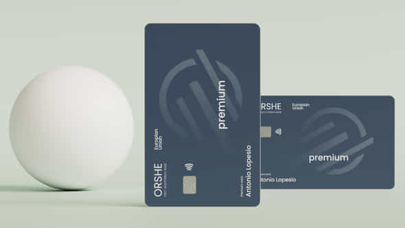 Credit Card Mockup - VideoHive 56269937
