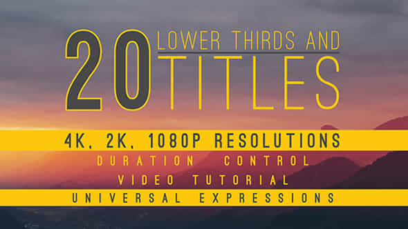 20 Lower thirds - VideoHive 17812295
