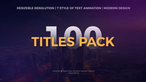 Big Pack of Motion Titles - VideoHive 20211743