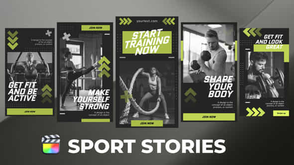Sport Stories For Final Cut Pro - VideoHive 53621275
