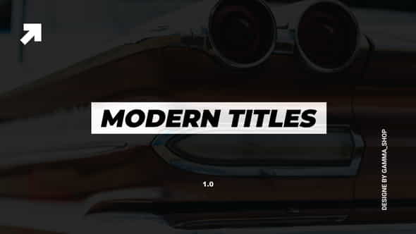 Modern TitlesLower Thirds - VideoHive 35861508
