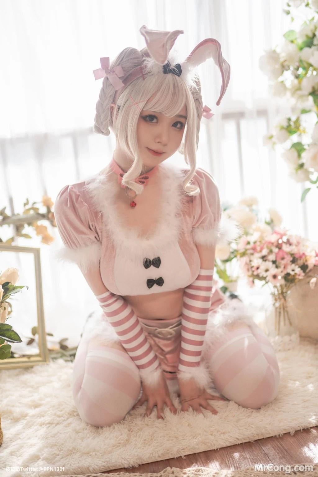 Coser@皮皮奶可可爱了啦: 粉色兔兔 (70 photos)(3)