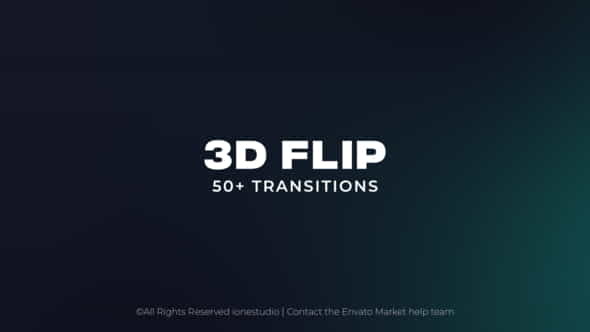 3D Flip Transitions - VideoHive 38511924