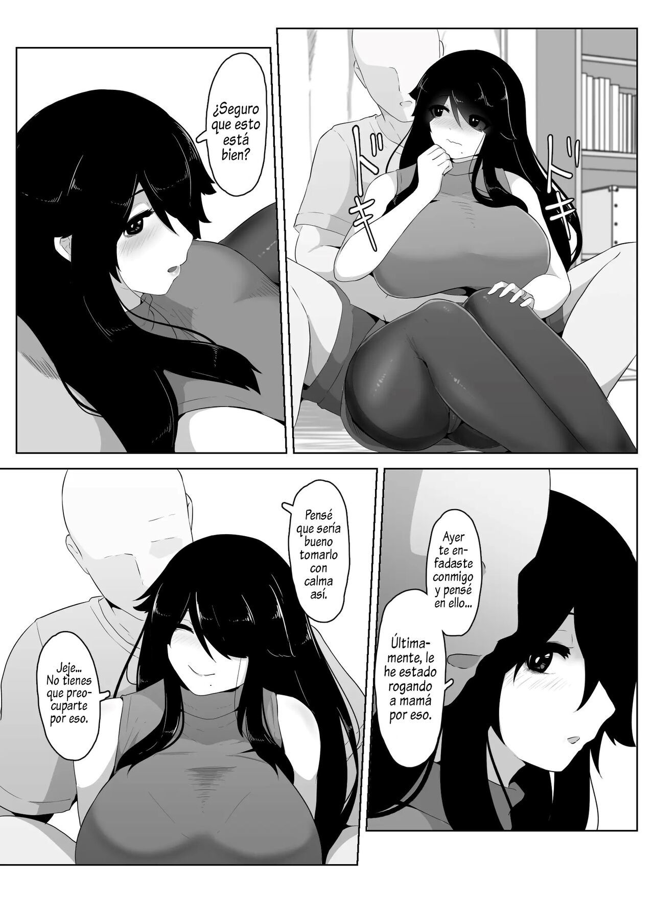 [hahayamoya (moya)] Oyasumi, Okaa-san I  Good Night, Mom I [Spanish]  [Al Chile no Sé Scan]