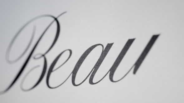Beauty - Animated Handwriting Typeface - VideoHive 13788203