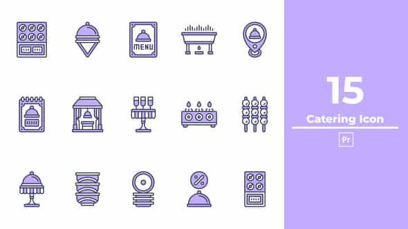 Catering Icon Premiere Pro - VideoHive 50270082