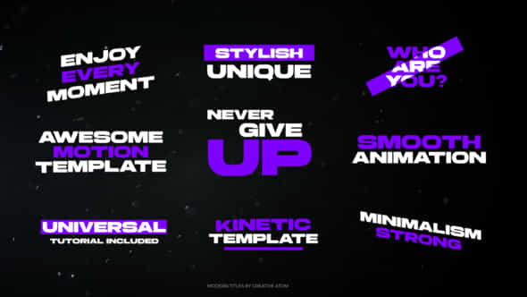 Modern Titles - VideoHive 48379021
