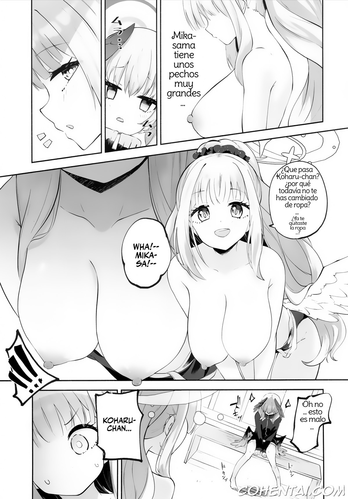 Koharu-chan tte Sounanda (Blue Archive) xxx comics manga porno doujin hentai español sexo 