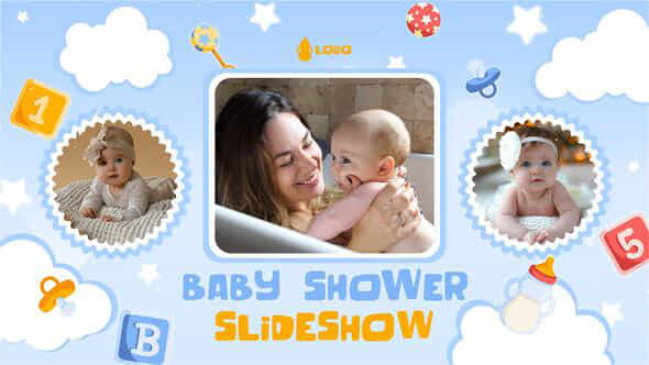 Baby Shower Mogrt - VideoHive 53438550