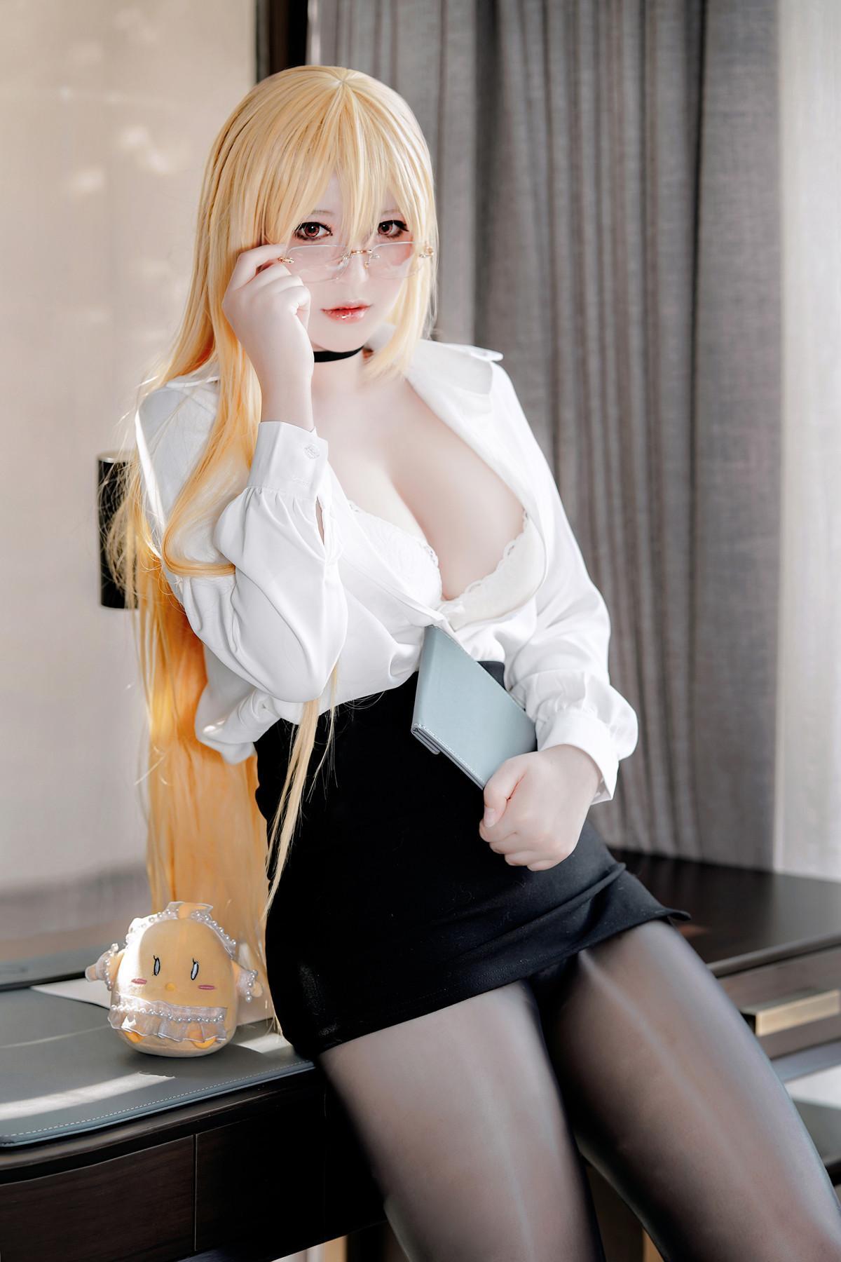 Cosplay 半半子Banbanko 碧蓝航线 怨仇OL(14)