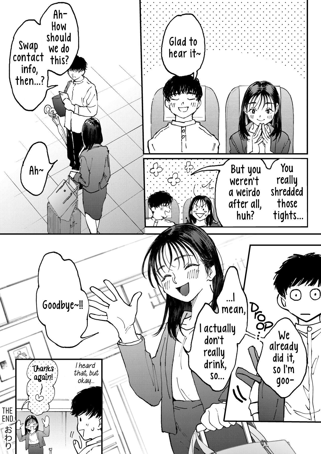 [Denbu Momo] Muramura OL-san wa Hikouki no Naka demo Seiyoku o Mitashitai  Horny OL-san, even on an Airplane, Wants To Satisfy Her Sexual Desires [English] [Digital]