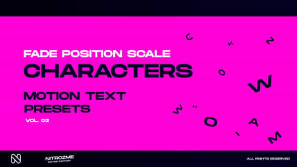 Characters Motion Text - VideoHive 45757084