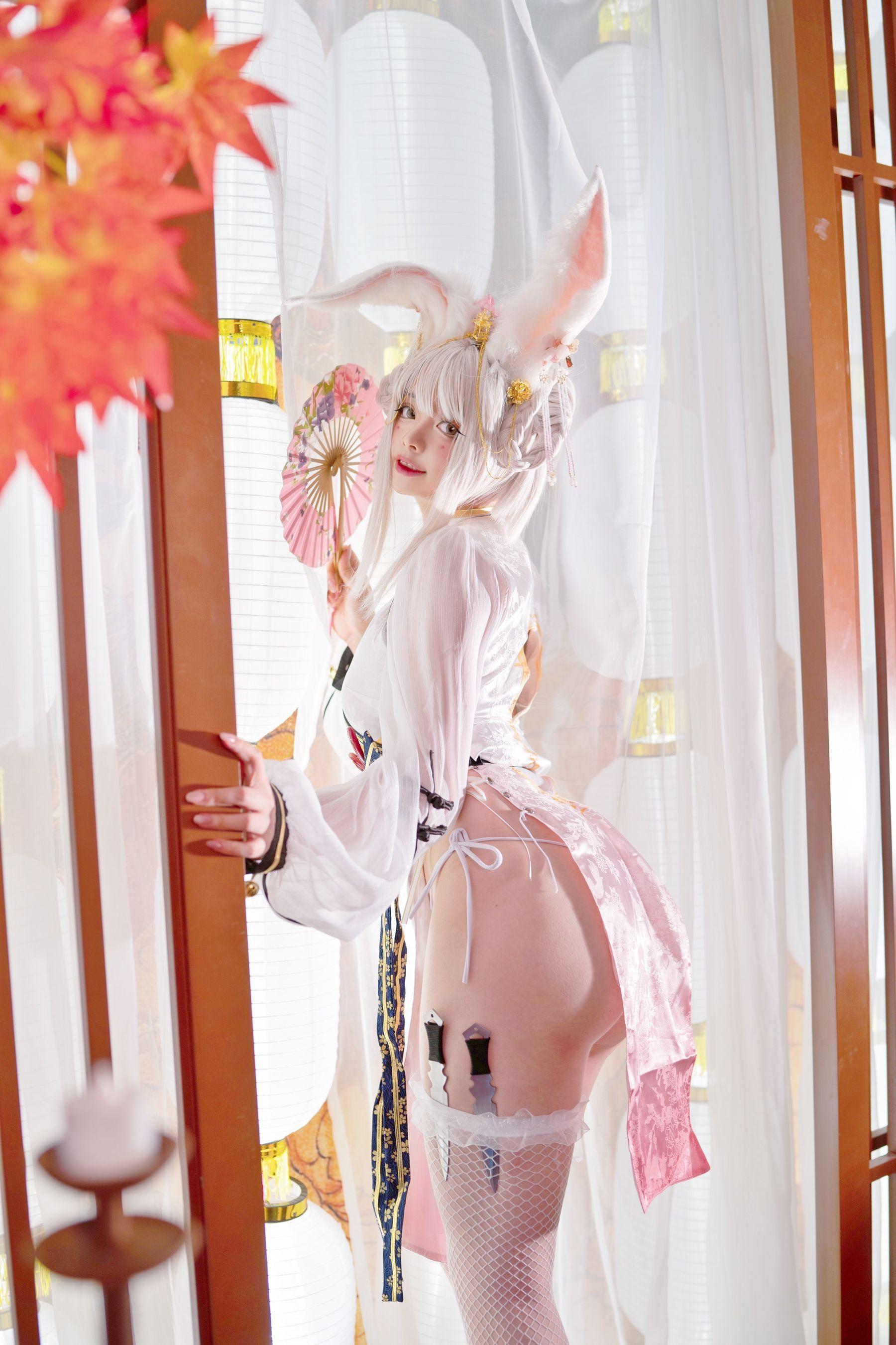 [Cosplay] NinJA阿寨寨 – 肉肉大白兔(20)