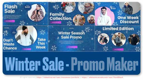 Winter Sale Promo Maker - VideoHive 49426435