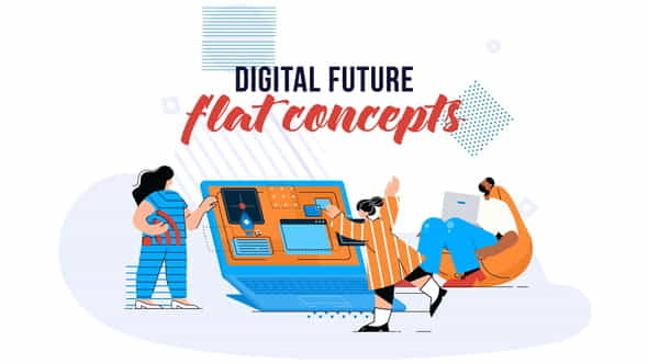 Digital Future - Flat Concept - VideoHive 28784775
