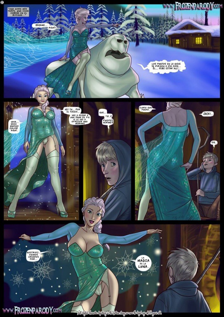 Elsa y Jack Frost Comic Porno - 1