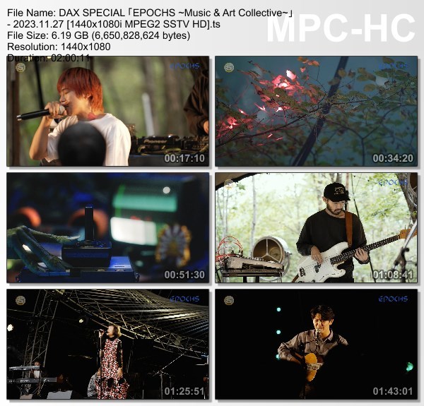 [TV-Variety] DAX SPECIAL “EPOCHS ~Music & Art Collective~” (SSTV 2023.11.27)