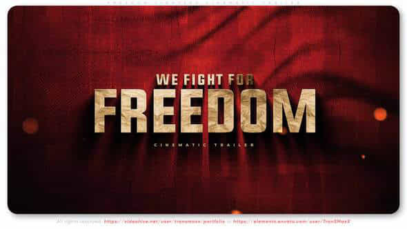 Freedom Fighters Cinematic - VideoHive 32923339