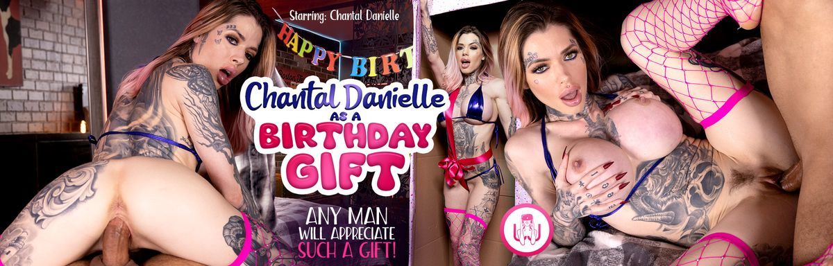 [RealJamVR.com] Chantal Danielle - Chantal Danielle as a Birthday Gift [2024-01-31, American, Babe, Big Boobs, Big Tits, Blonde, Blowjob, Cowgirl, Doggy Style, English Speech, Fake Tits, Fishnet, Hardcore, Lingerie, Missionary, Pantyhose, Petite, POV, Pussy Licking, Reverse Cowgirl, Shaved Pussy, Slim, Tattoo, VR, 7K, 3584p] [Oculus Rift / Vive]