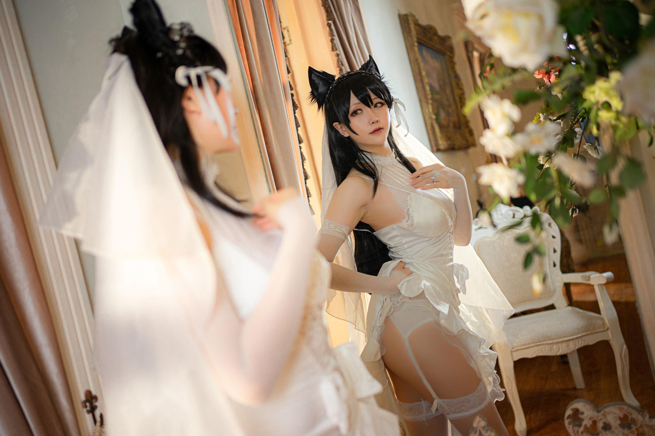 [Cosplay] 星之迟迟 – 爱宕婚纱 写真套图(22)