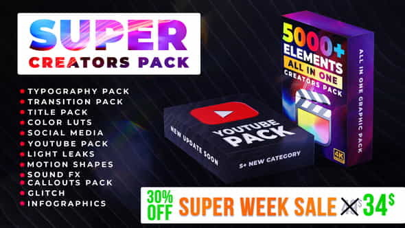 Super Creators Pack - VideoHive 36977826