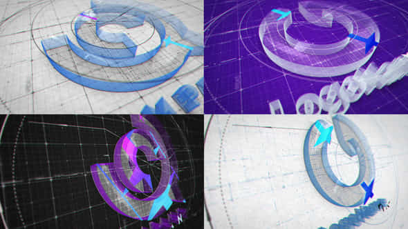 Architect Blueprint Logo Reveal - VideoHive 50592106