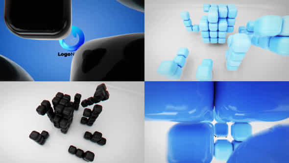 Digital Cubes Intro - VideoHive 50698592